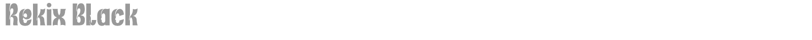 Rekix Black font preview